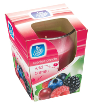 Pan Aroma Clear Glass Candle Wild Berries